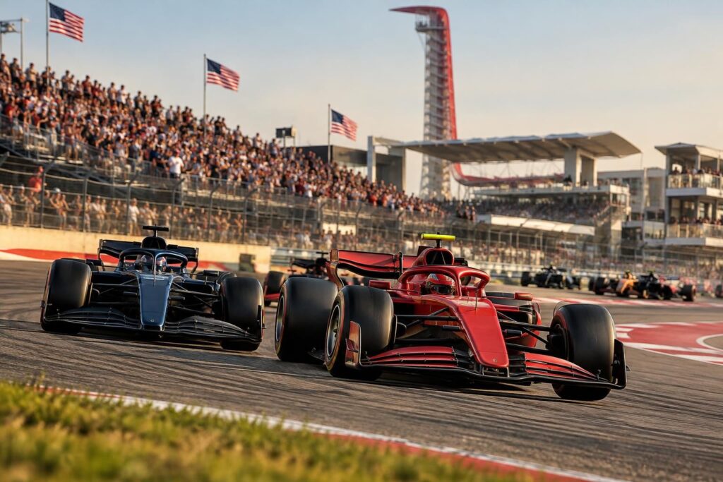 suivez le grand prix des états-unis 2026 de formule 1 en direct : course, classements et temps forts pour ne rien manquer de la compétition.