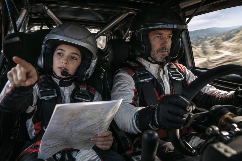 « je suis ses yeux, papa tient le volant » : découvrez le duo complice d’un père et de sa fille, réunis pour relever le défi d’une finale nationale.