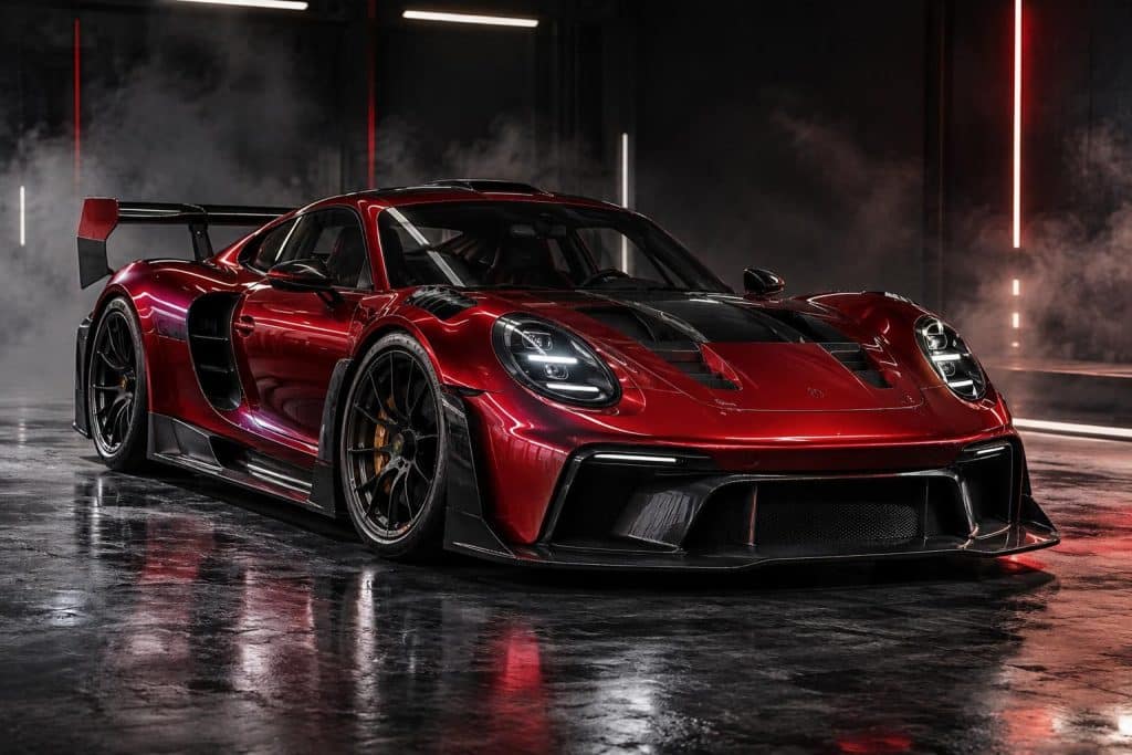 porsche dévoile mission s, un concept de supercar thermique qui rend hommage aux monstres sacrés de la marque et célèbre la passion mécanique.