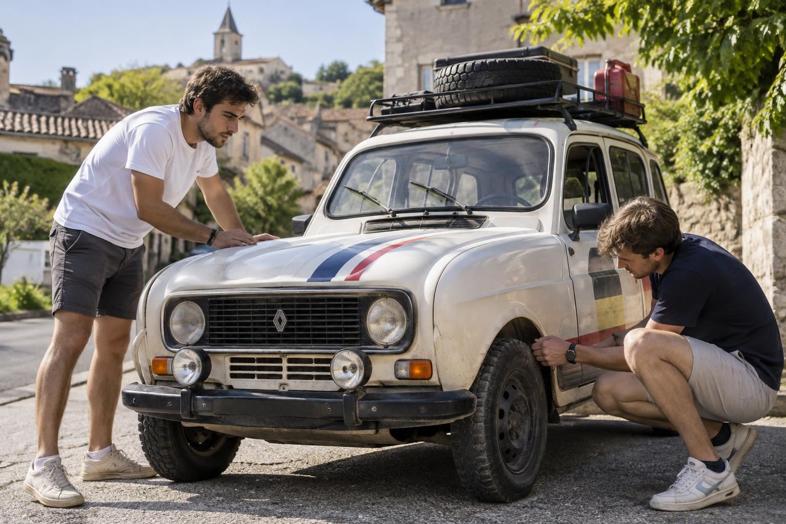 près de marmande, deux amis s’apprêtent à quitter leur village pour vivre une incroyable aventure dans le désert, entre dépaysement et défis.